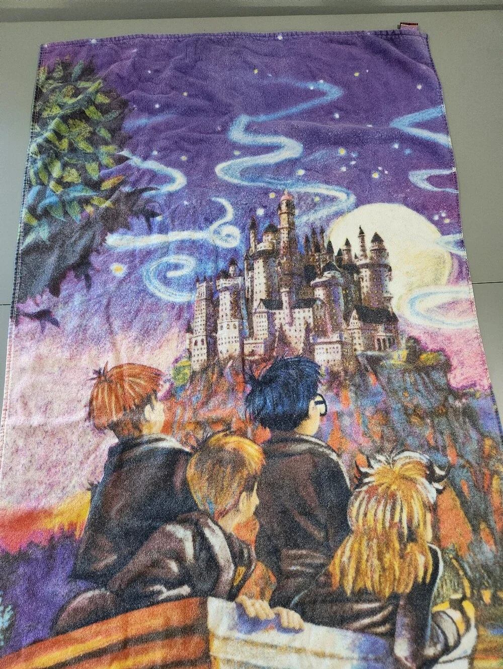 Vintage Harry Potter Arriving at Hogwarts Beach Towel 2000 53X27